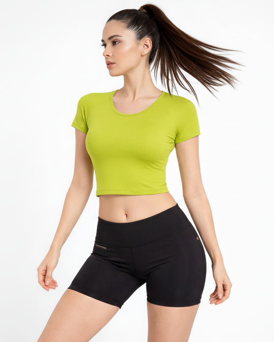 Camiseta de yoga de bambú