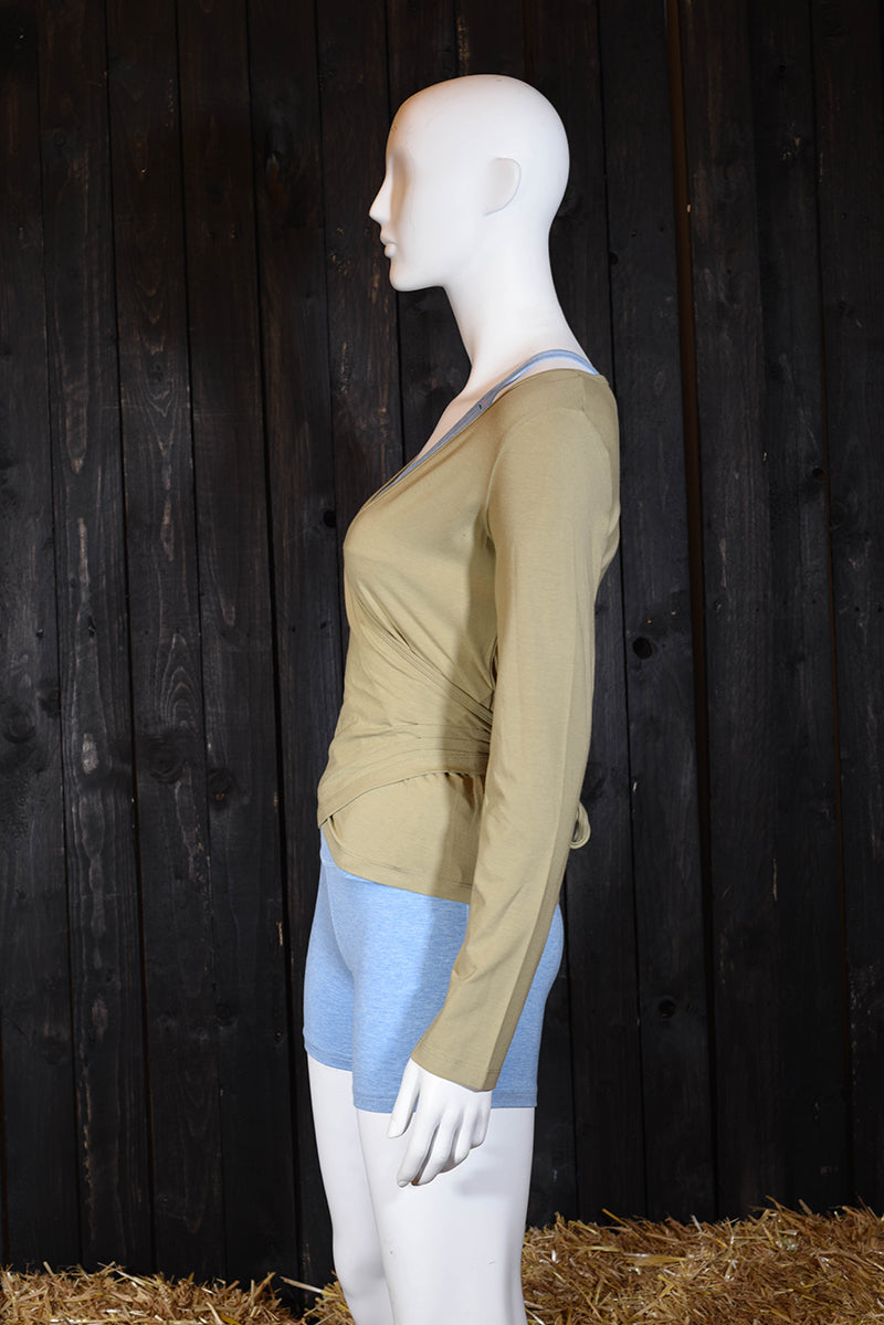 Long Sleeve wrap Top