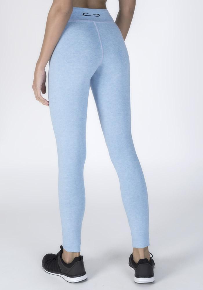 Leggings - High waist, slimline - Bamboo, organic cotton leggings- Light  blue